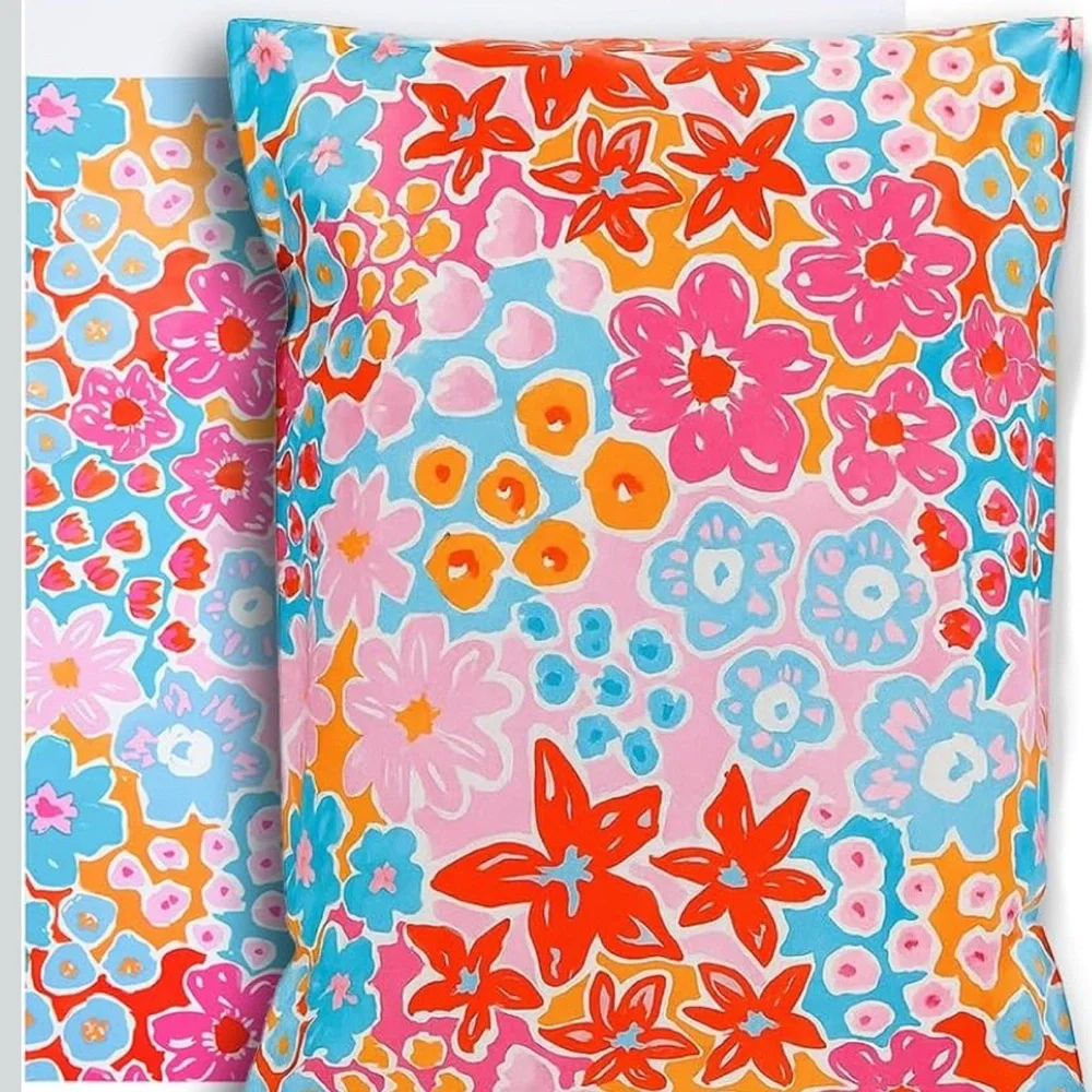 Qty10 Floral 10”X13” Poly mailers